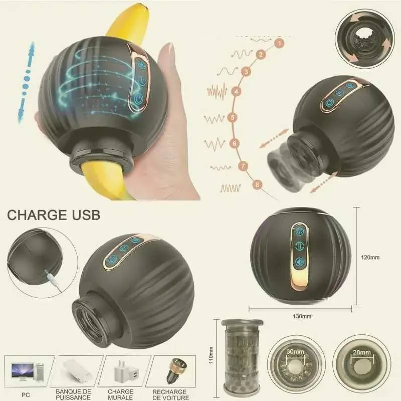Cốc thủ dâm thụt lên xuống bí ngô Koharubi ball nhỏ gọn